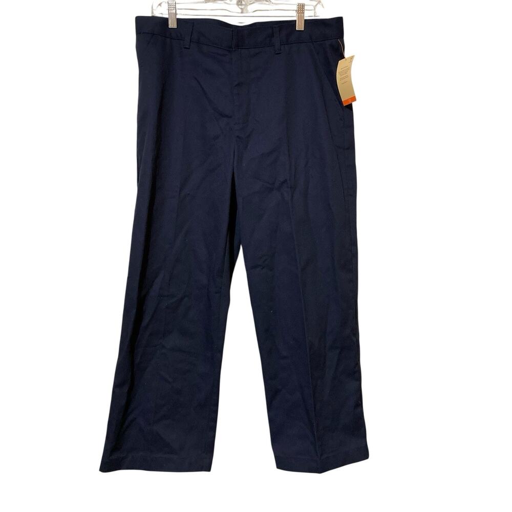 NWT French Toast Boys Pants‎ 34x30 Blue Trousers Relaxed Fit Husky
